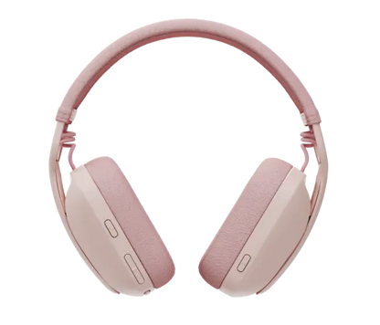 Audifonos Diadema Logitech Zone Vibe 100 Inalambricos Recargables Control De Audio Rosa