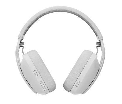 Audifonos Diadema Logitech Zone Vibe 100 Inalambricos Recargables Control De Audio Blanco
